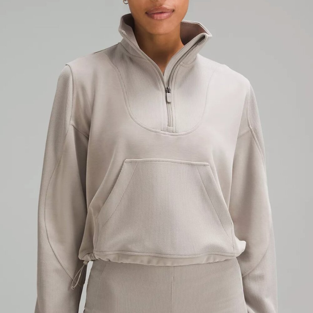 NWOT Brushed Softstreme Ribbed Half Zip